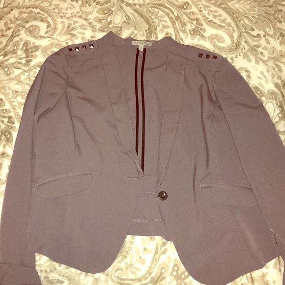 Charlotte Russe Jackets & Blazers - Gray Studded Blazer
